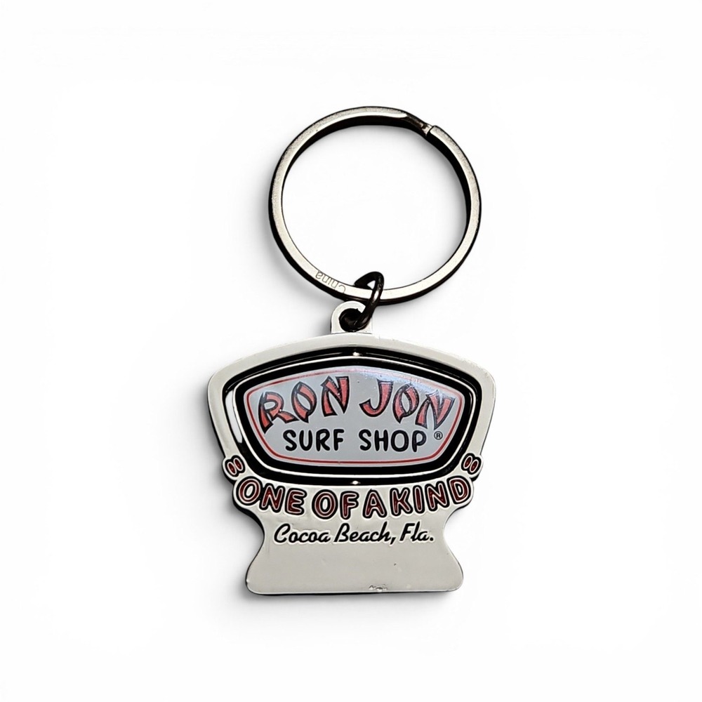 Ron Jon Surf Shop Cocoa Beach FL Spinner Keychain Best Friend Flamingo Metal